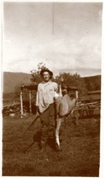 Paul and a goose.